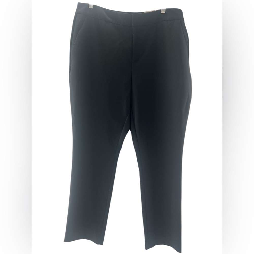 NWT INC International Concepts Black Ankle Mid Rise Cropped Pants 10